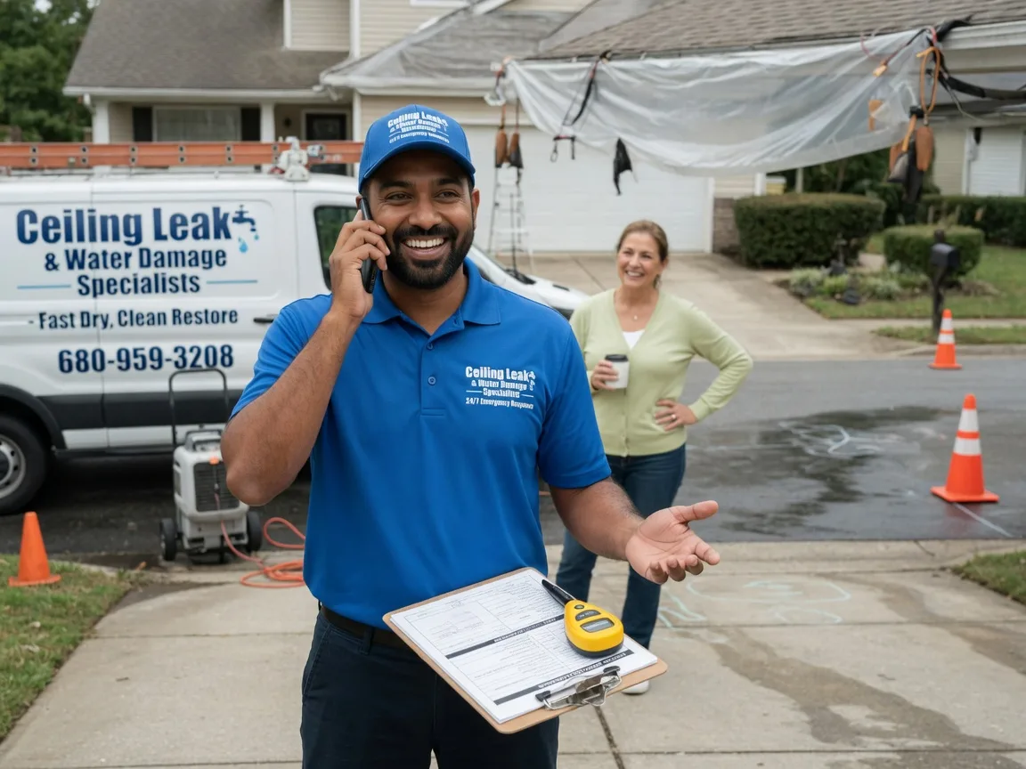 Ceiling Leak Cleanup Talala, OK FAQs